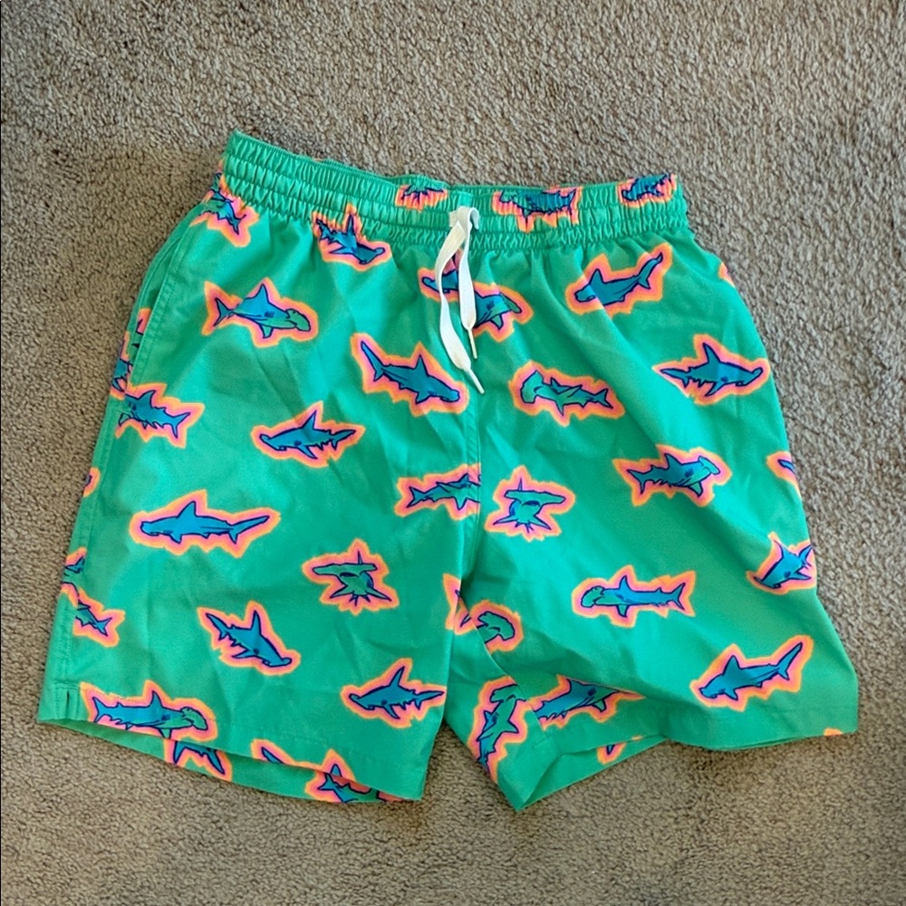 Chubbies Shark Print Swim Shorts - Green